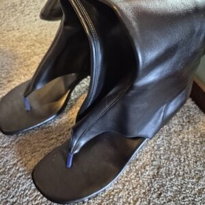 Elegant Black Leather Women's Shoes